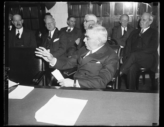 Photo:Conference Meeting Men in Suits 1930s Black and White Press Photo