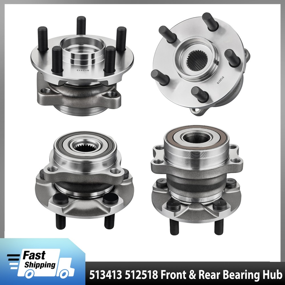 4X Front & Rear Wheel Bearing & Hub Assembly For 2014-2019 Subaru Impreza 2.0L