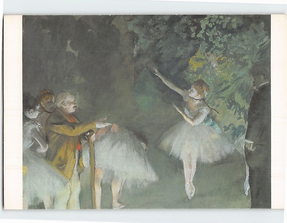 Postcard Ballet Rehearsal Painting by Edgar Degas