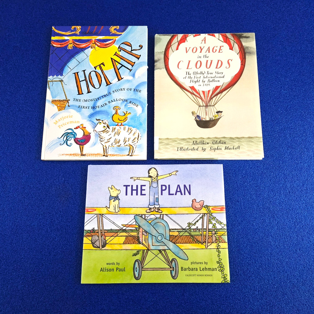 You Get 3 Kids Books! Planes & Hot Air Balloons Children's Book Set Hardcover
