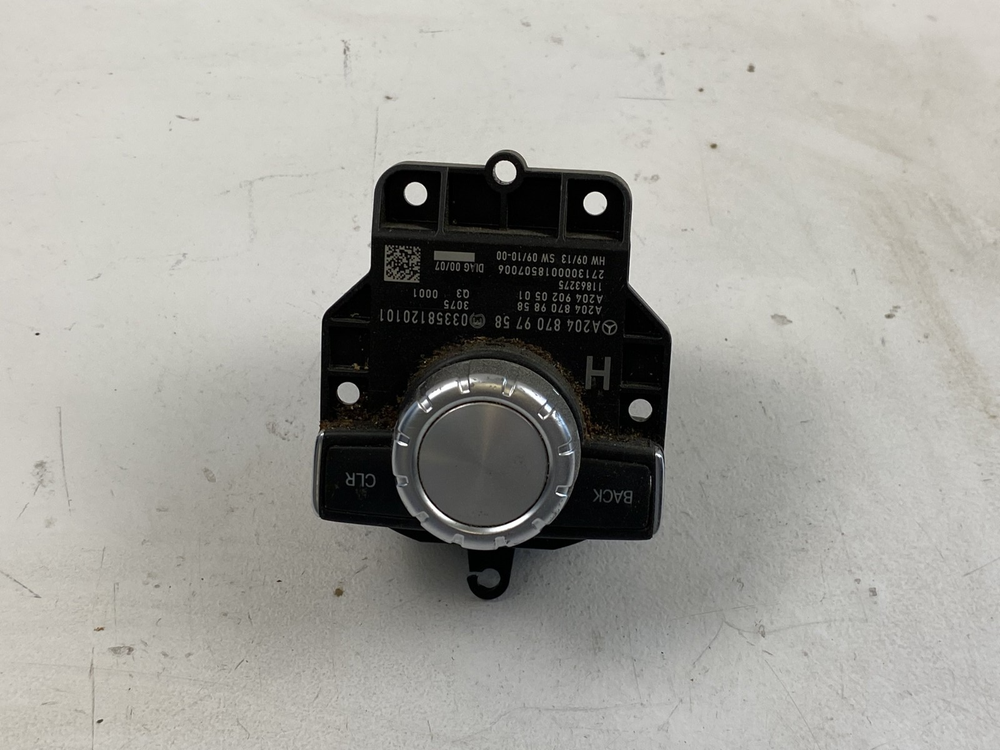 12-15 Mercedes C300 W204 Console Head Unit Controller Knob Multi Switch Oem