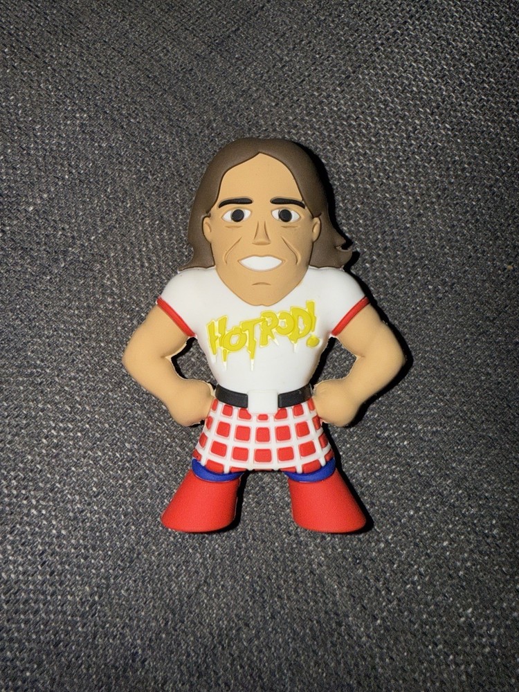 Rowdy Roddy Piper Micro Brawlers Figure By Pro Wrestling Crate RARE Hot Rod!