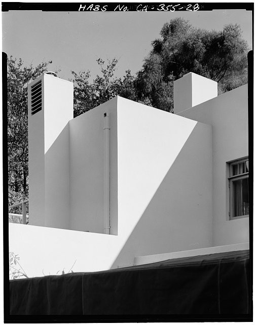 Photo:Los Angeles CA Walter Luther Dodge House 1900s Chimney Details