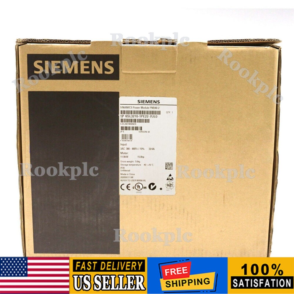New Siemens 6SL3210-1PE22-7UL0 SINAMICS PM240-2 Unfiltered 6SL3 210-1PE22-7UL0