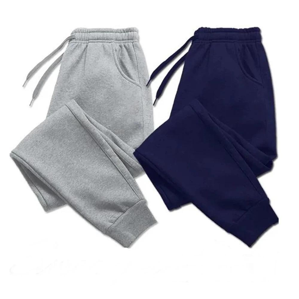 Champion Style Sweatpants Men's Fleece Joggers Side Pockets Comfortable