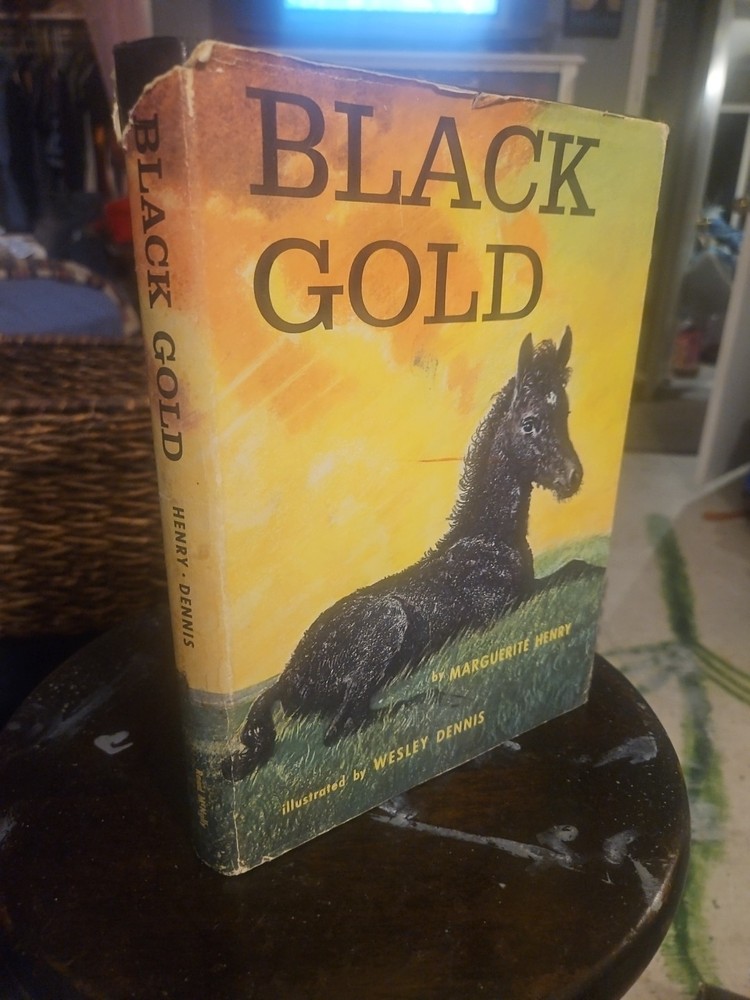 First Printing *A*Edition Black Gold Marguerite Henry 1957 Hardcover Dust Jacket