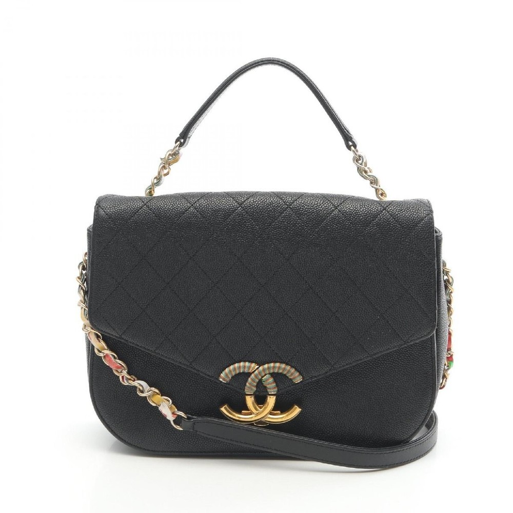 Chanel Matelasse Calfskin Shoulder Bag in Classic Quilted Design