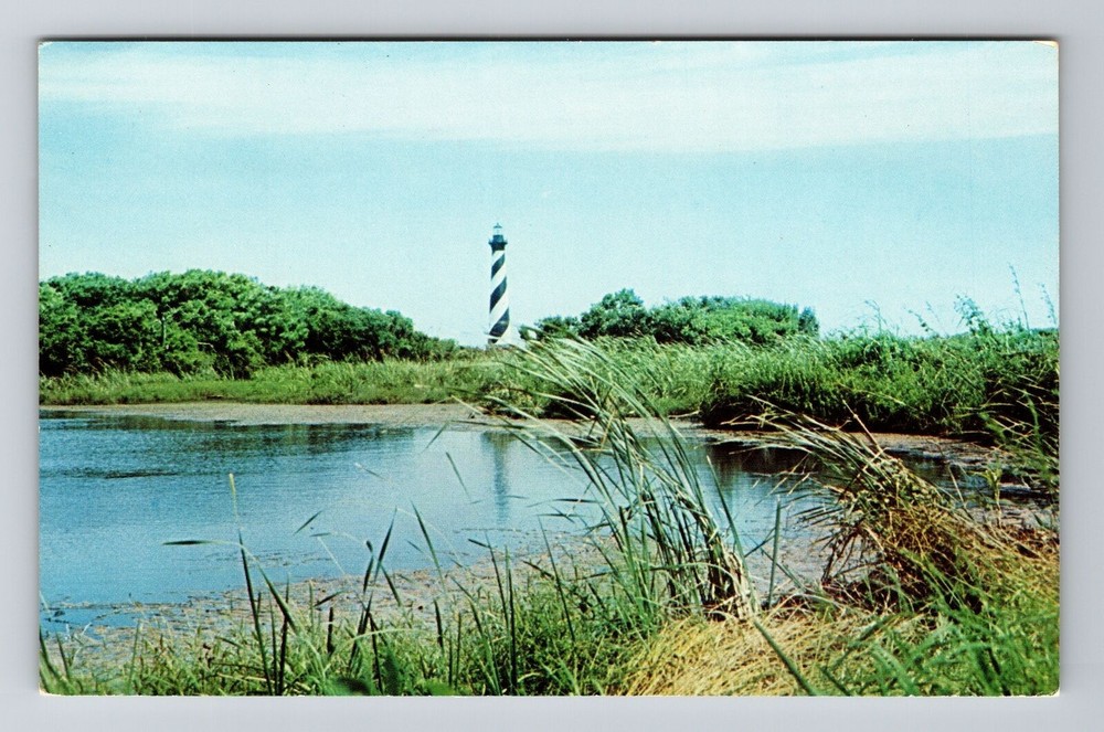Cape Hatteras NC-North Carolina, Scenic Lighthouse, Vintage Postcard
