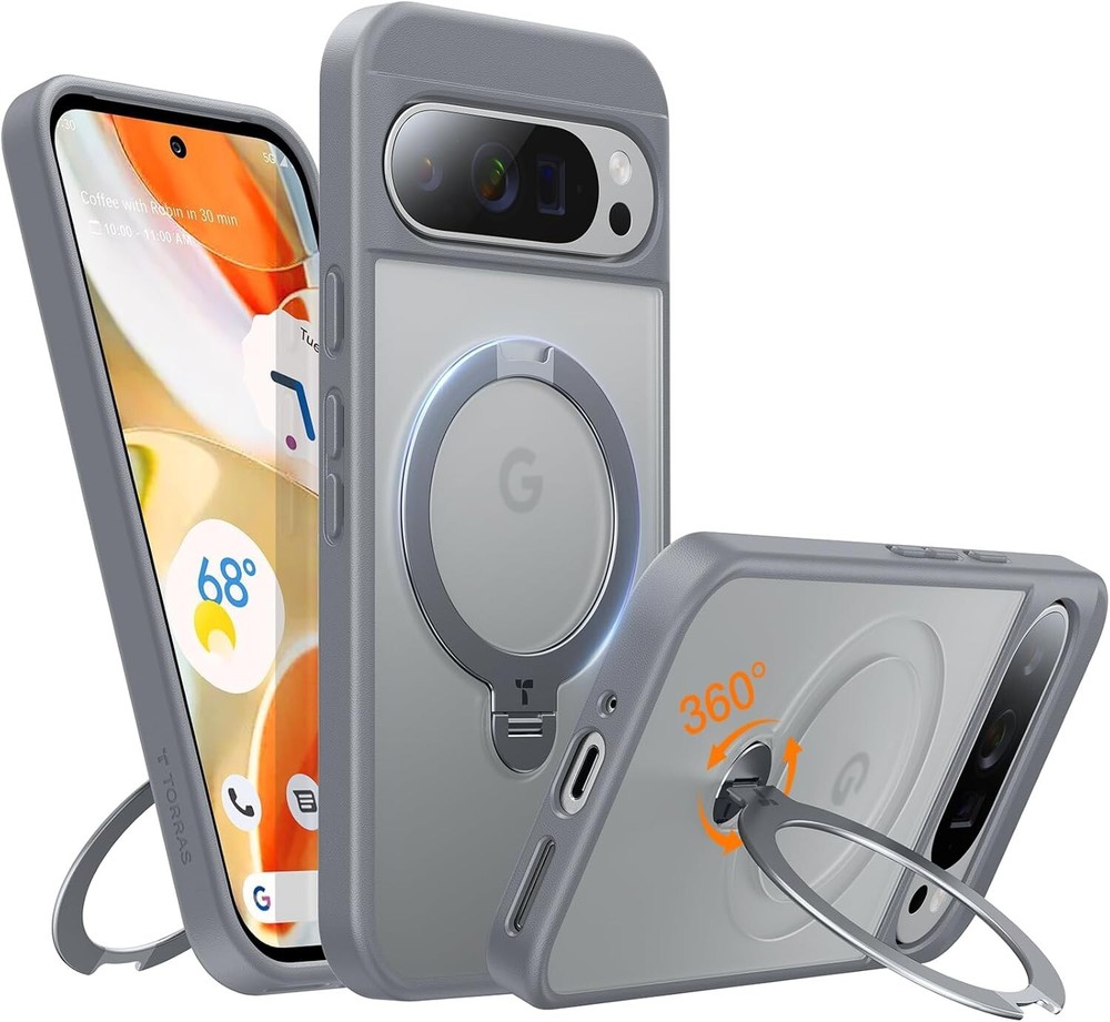 12FT Drop Protection Pixel 9 Pro XL Case with Super Magnetic Stand & Kickstand