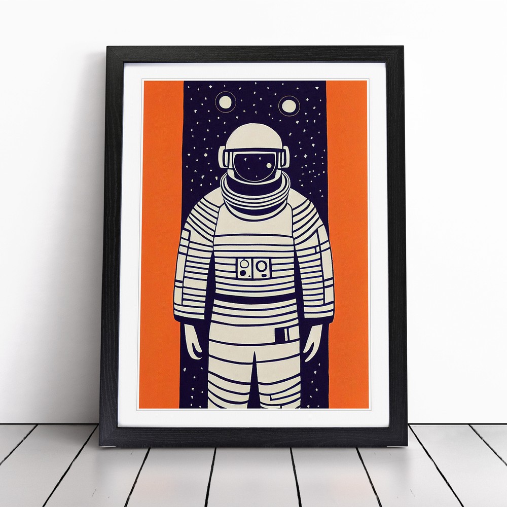 Astronaut Pop Art No.7 Wall Art Print Framed Canvas Picture Poster Decor
