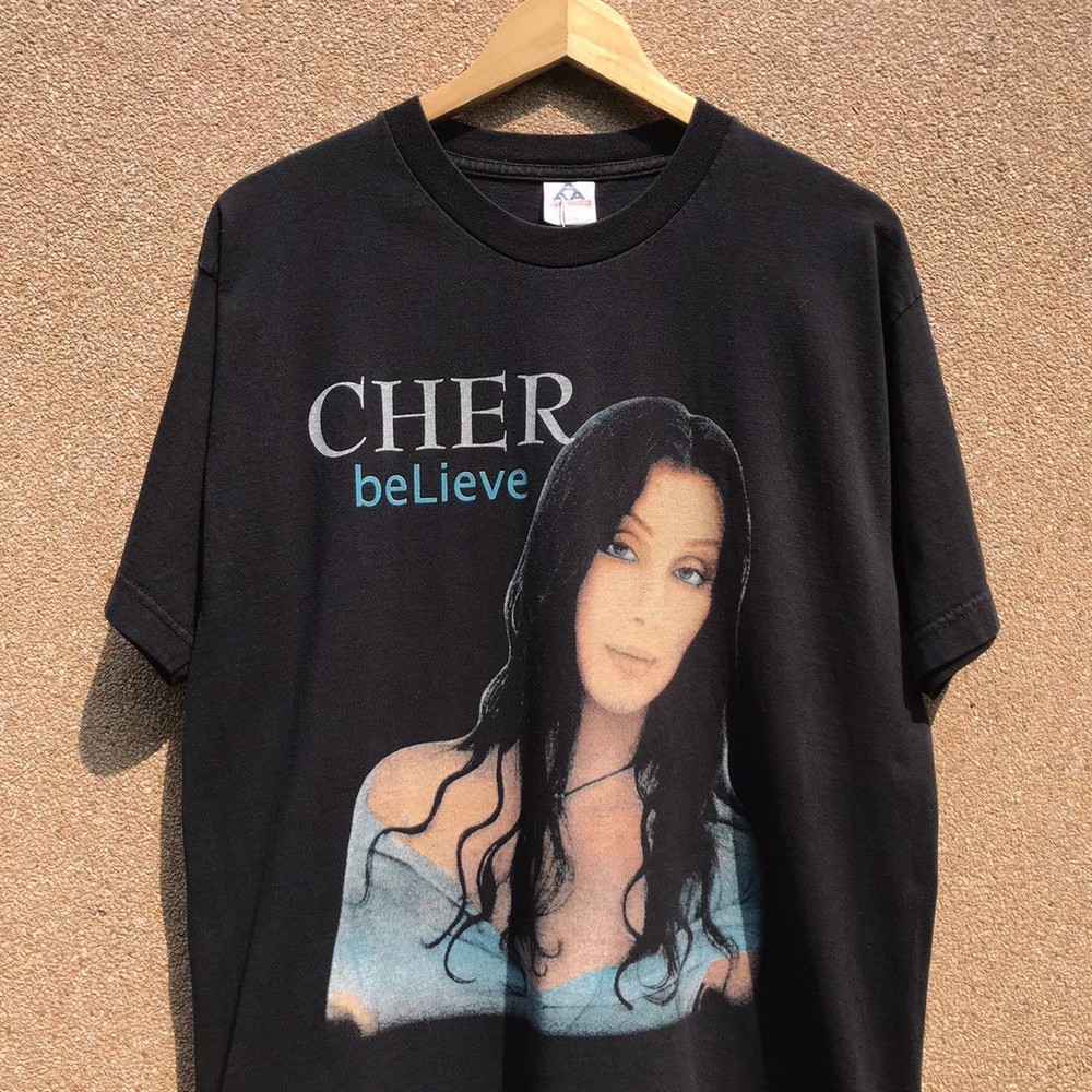 Cher Believe 90s Basic black Retro style Unisex T shirt Men Women NH18060