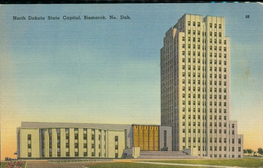 North Dakota State Capitol Bismarck ND Postcard