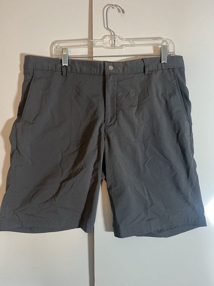 Men’s Gray Nike Dri Fit Golf Modern Fit Flat Front Shorts Sz 36