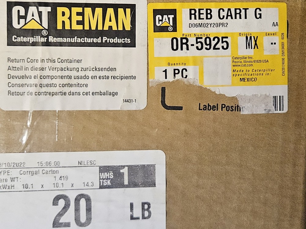 Cat Or5925 New In Box Turbo Cartridge
