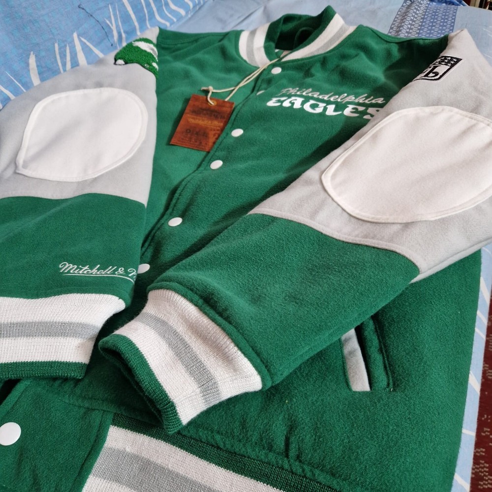 Mitchell Ness Eagles NWT Princess Diana Varsity Jacket Small