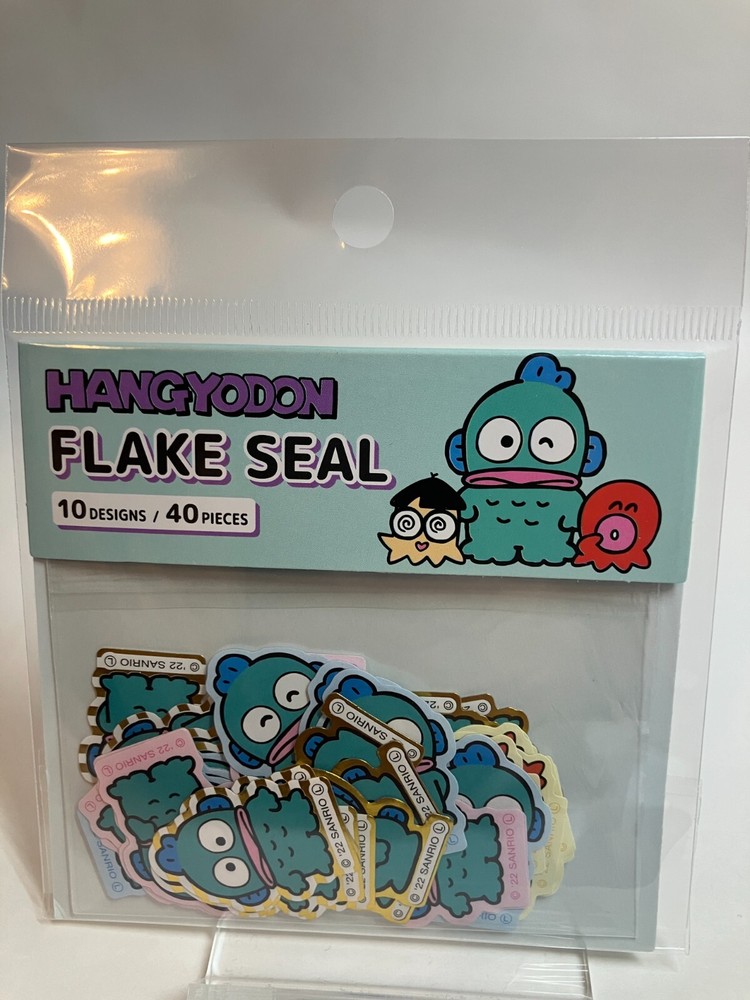 Sanrio Hangyodon standard - Flake Stickers Japan Limited 10 Designs 40 Pieces