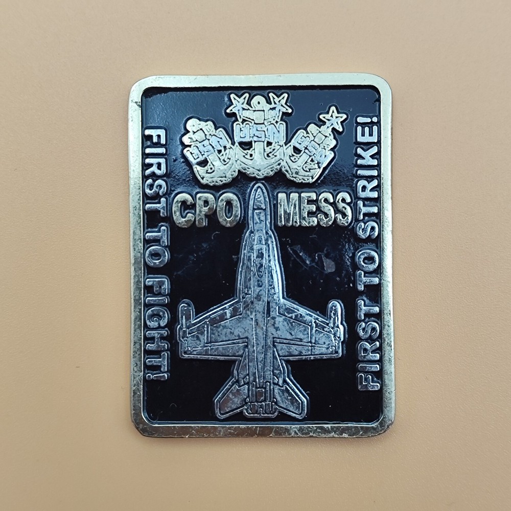 USN Chief Petty Officer Mess Challenge Coin Military Collectible