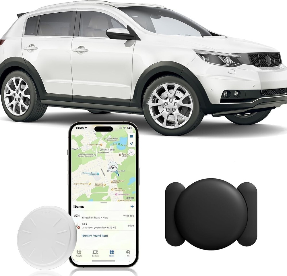 Real-time GPS car tracker for iOS Find My with no monthly fees
