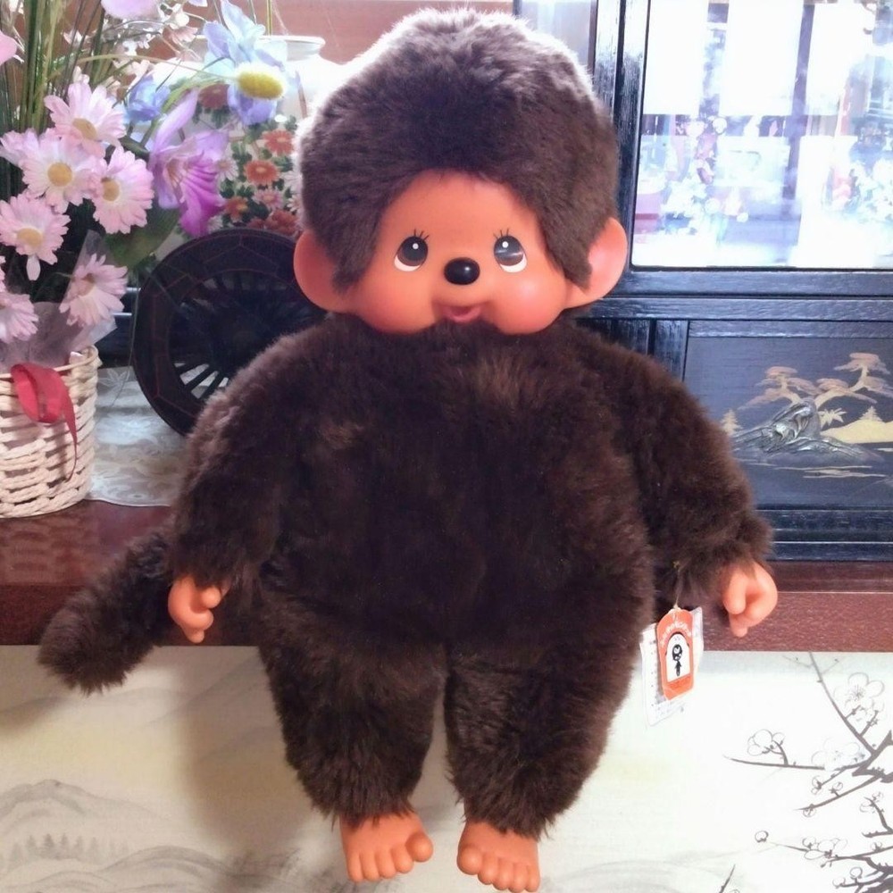 Monchichi L plush toy retro #039046