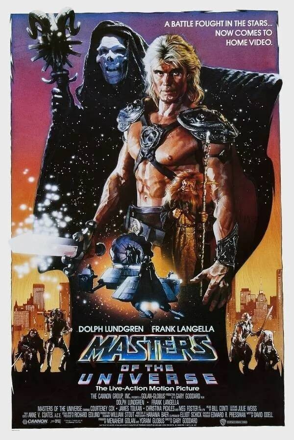 1987 Masters of the Universe Movie Poster 80s He-Man Film Art