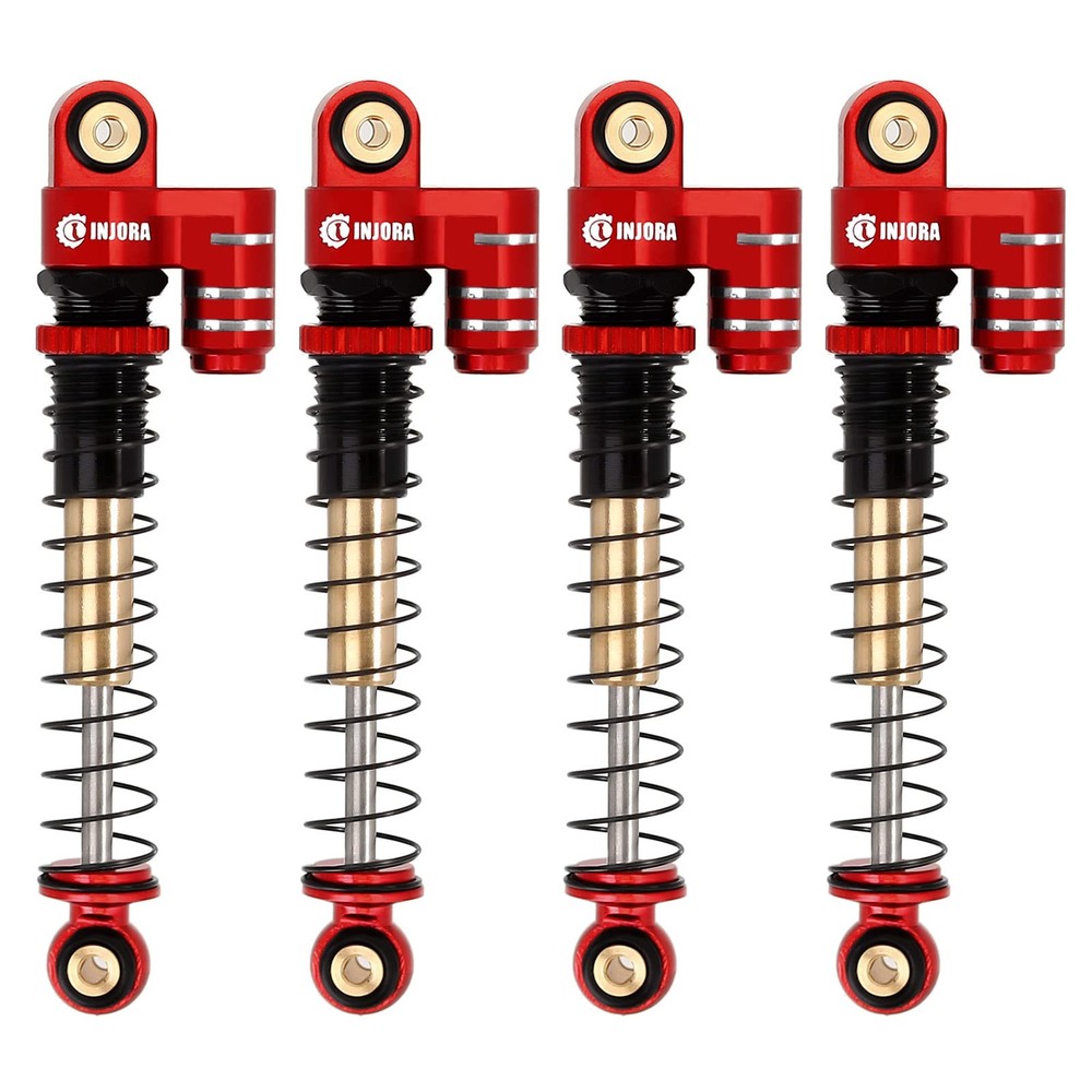 INJORA 43mm Shocks Aluminum Threaded Tele Absorber Damper Upgrades Parts Accesso