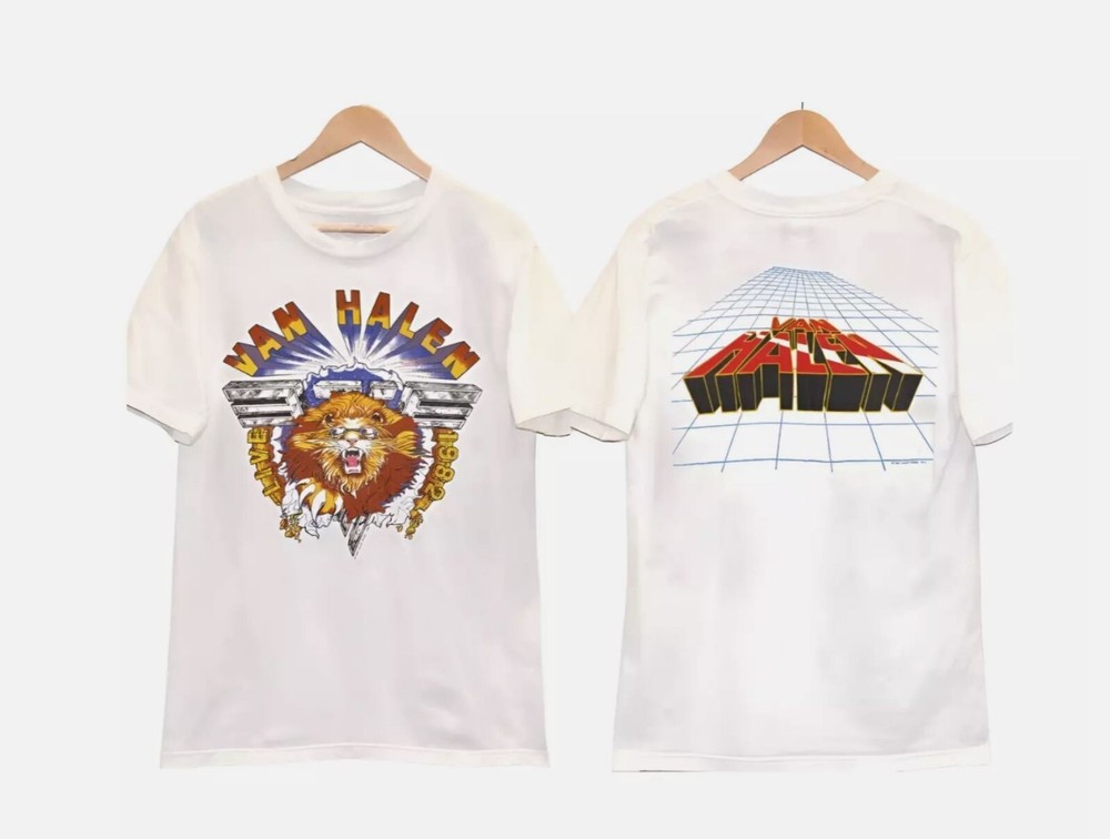 Van Halen 1982 Diver Down Tour Vintage Concert T-Shirt Gift