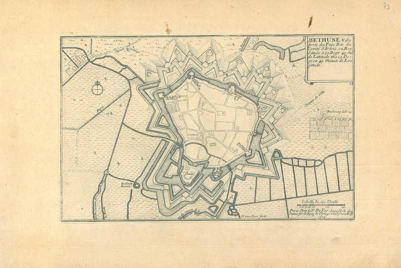 City map of Bethune