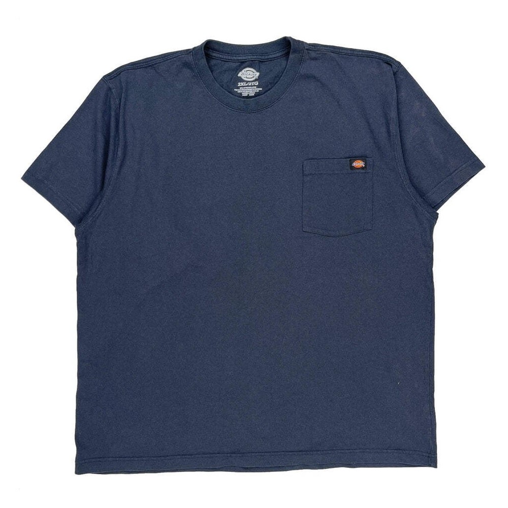 Dickies T-Shirt - 2XL Blue Cotton