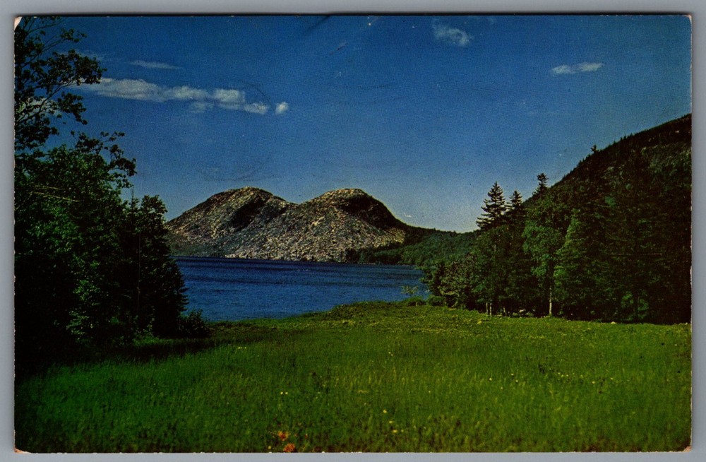 Postcard Jordan Pond & The Bubbles Acadia National Park Mt Desert Island Maine-image