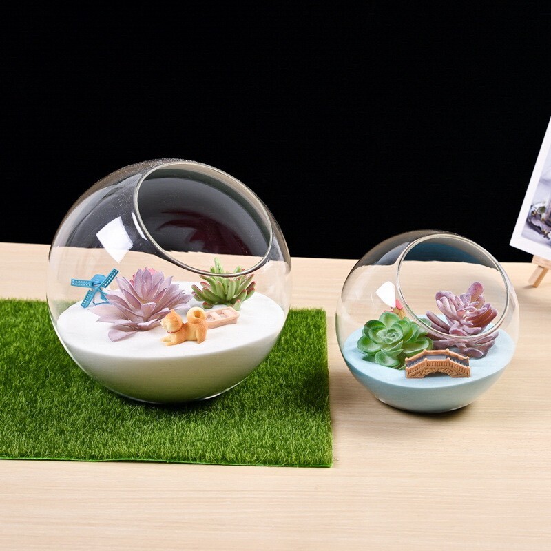 Clear Glass Bauble Balls for Terrariums and Decorative Vases