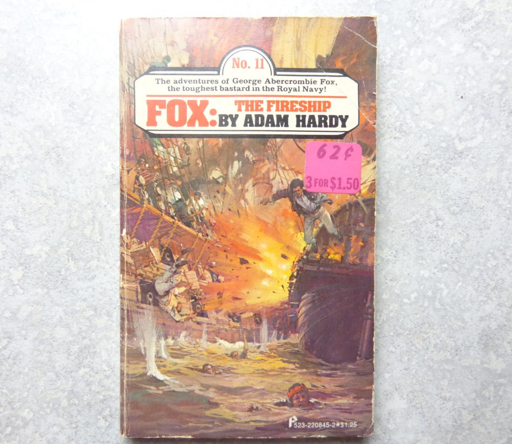 Fox #11: The Fireship PB Book by Adam Hardy Pinnacle 1976 1st Print   WEAR