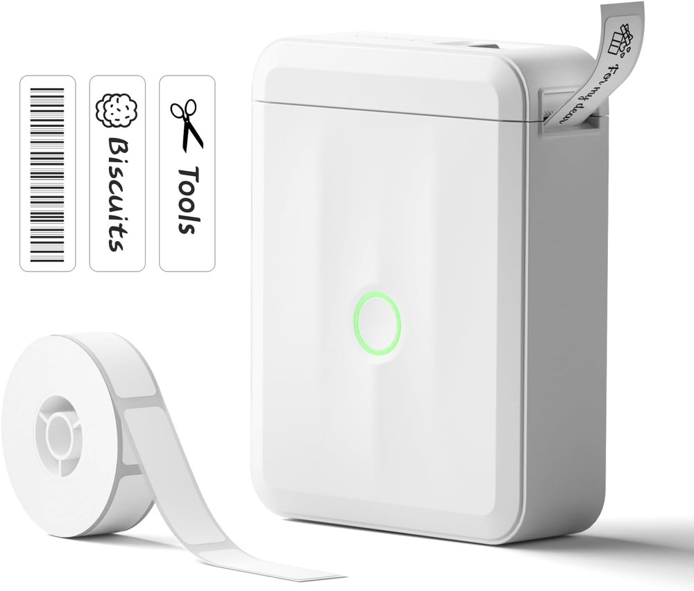 NIIMBOT Bluetooth Label Maker Machine for School Mini in White