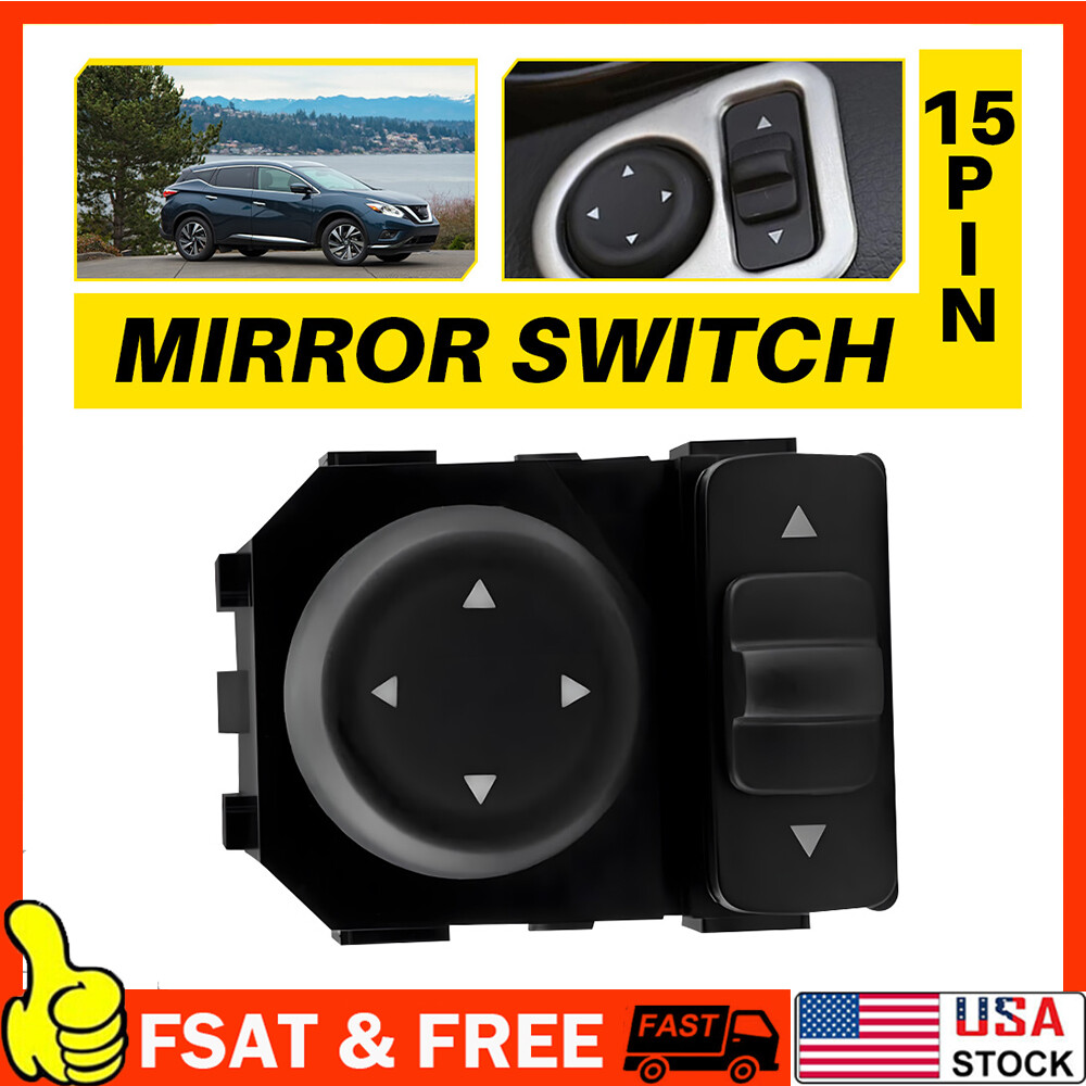 For Nissan Pathfinder Altima 25570-3TB1A Left Door Mirror Control Switch
