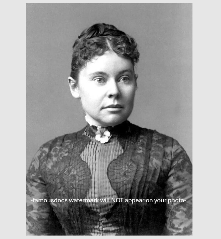 Lizzie Borden PHOTO Portrait Famous Murder Suspect 1892