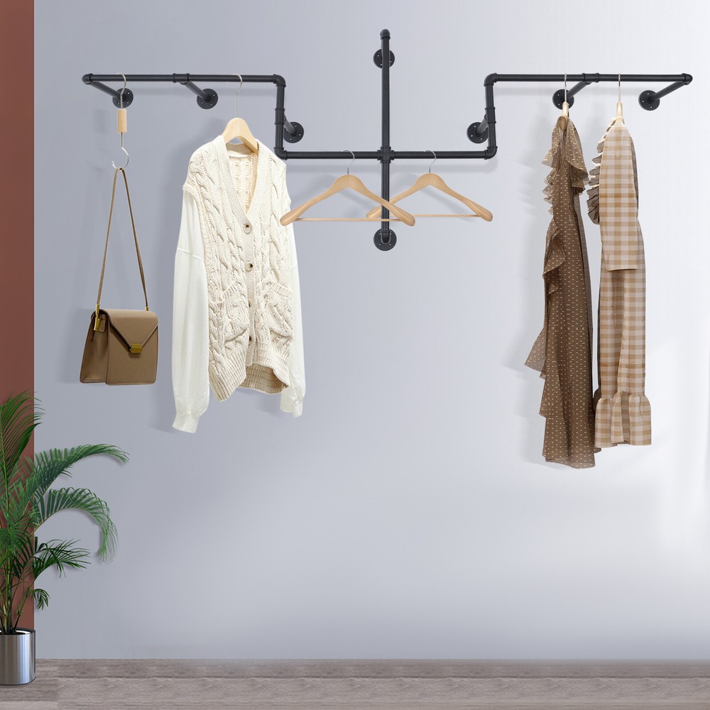 Industrial Pipe Clothing Rack 85