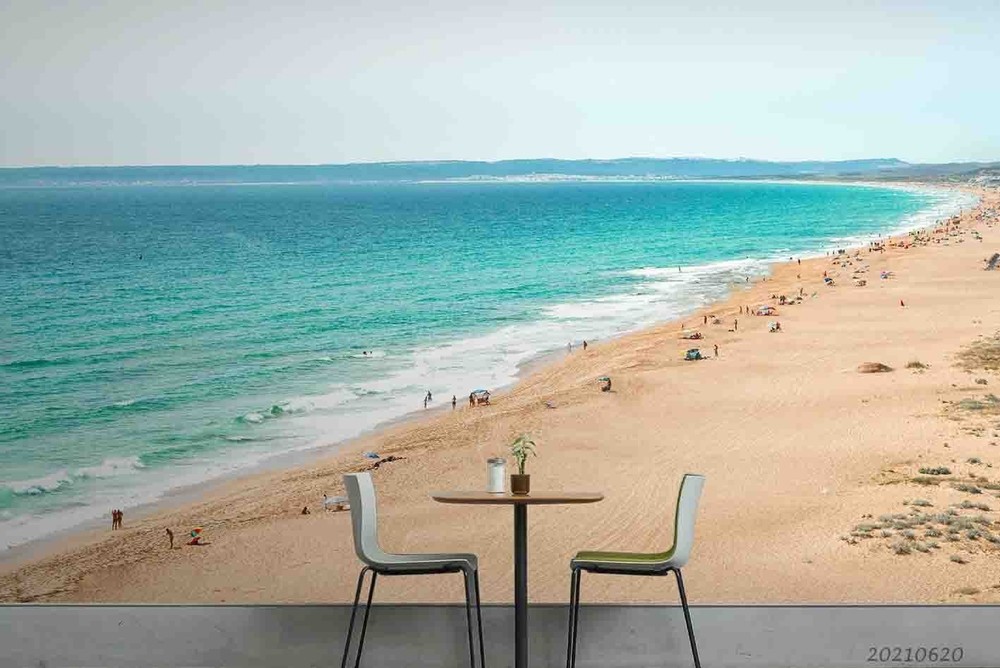 3D Sky Ocean Beach Summer Landscape Wall Murals Wallpaper Murals Wall Sticker