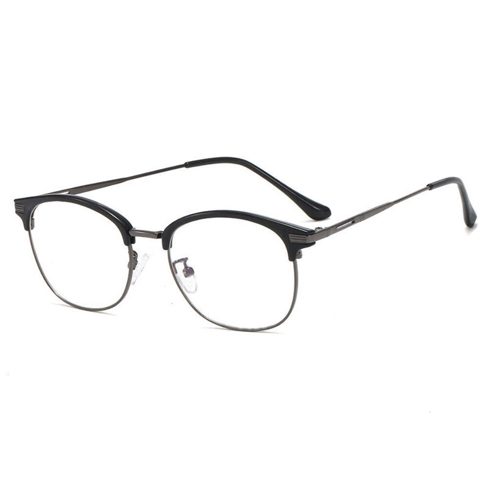 Vintage Metal Full Frame Glasses Frames, Stylish Eyewear with Rx-Ready Lenses, D