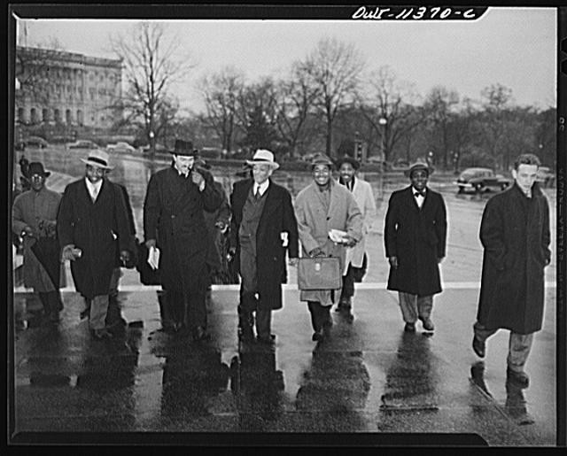 Washington DC Adam Clayton Powell Jr New York Delegation 1940s Portrait
