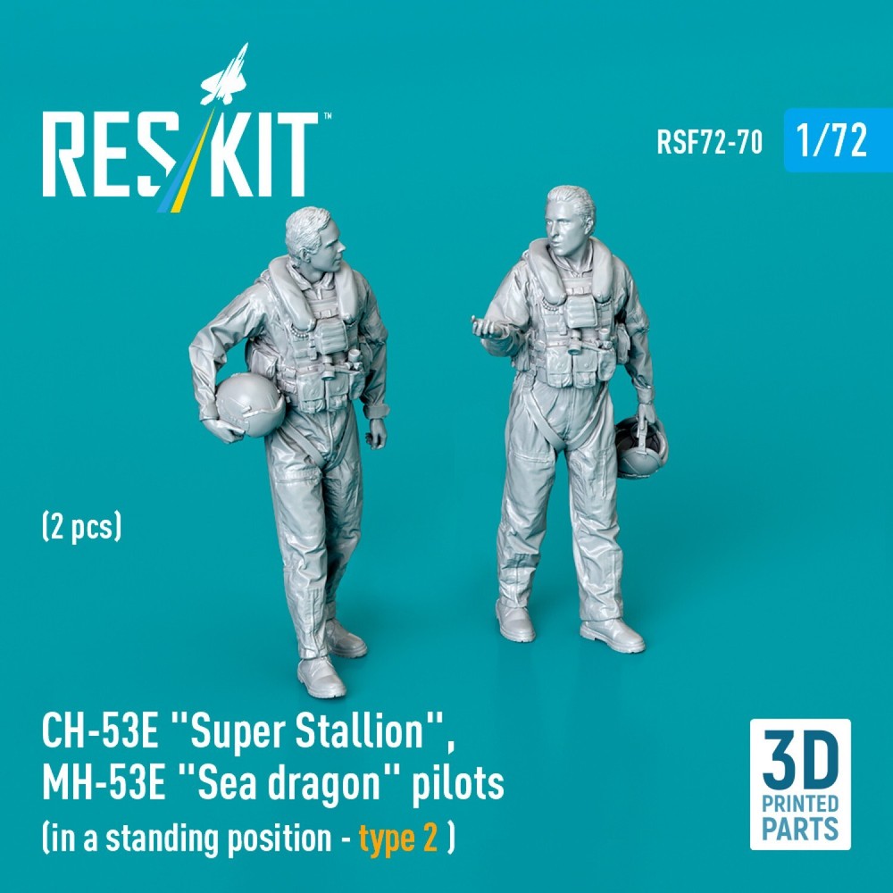 1:72 RSF72-0070 CH-53E Super Stallion & MH-53E Sea Dragon Pilot Figures (Type 2, 2pcs)  