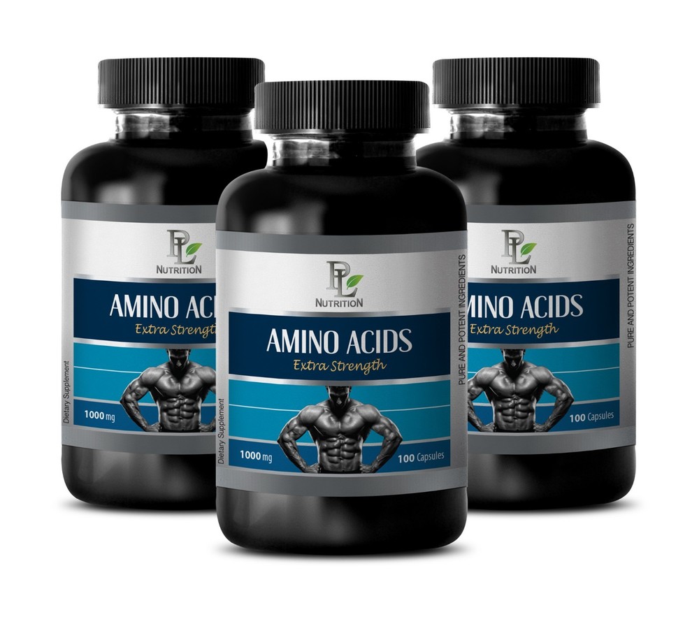 sport bodybuilding - AMINO ACIDS 1000mg - nitrogen balance in muscles 3 Bottles