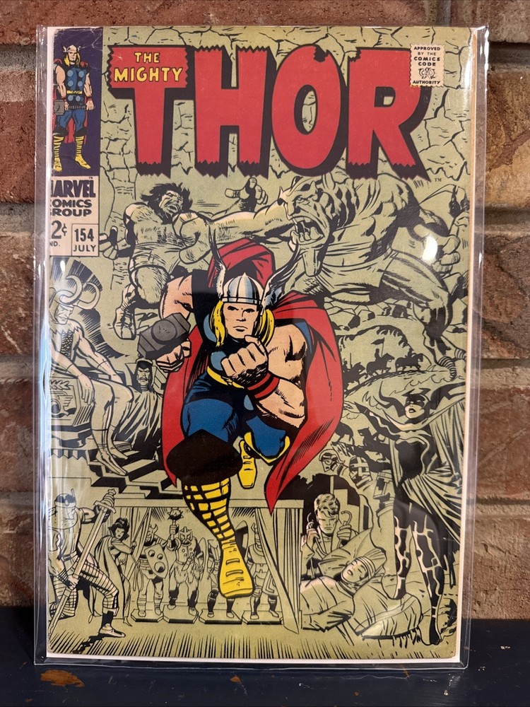 Thor #154 1st Mangog Appearance Key Issue F/VF (1968 Marvel Comics)