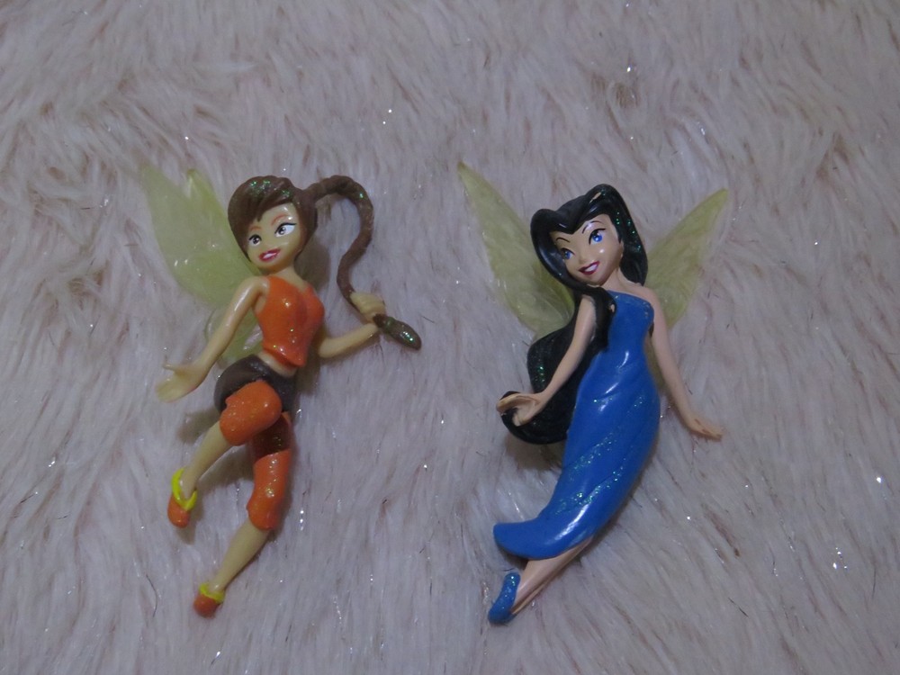 Disney Parks Tinkerbell Fairies of Pixie Hollow Figures- Dawn and Silvermist