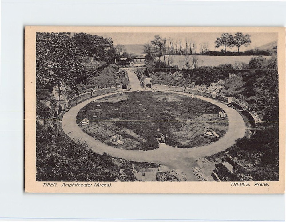 Postcard Amphitheater Trier Germany