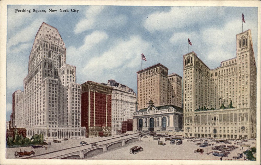 Pershing Square New York City NY ~ postcard sku271