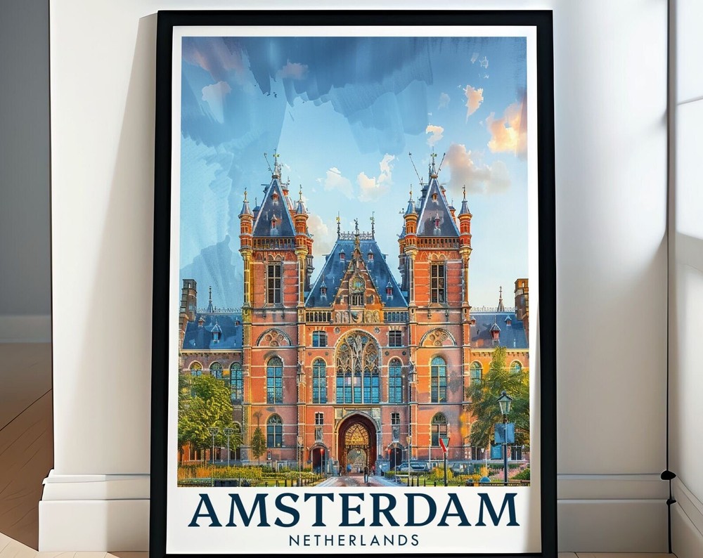 Amsterdam Wall Art Rijksmuseum Art Europe Wall Art Amsterdam Print