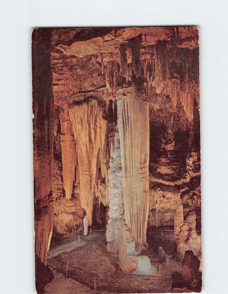 Postcard Double Column Caverns of Luray Virginia USA