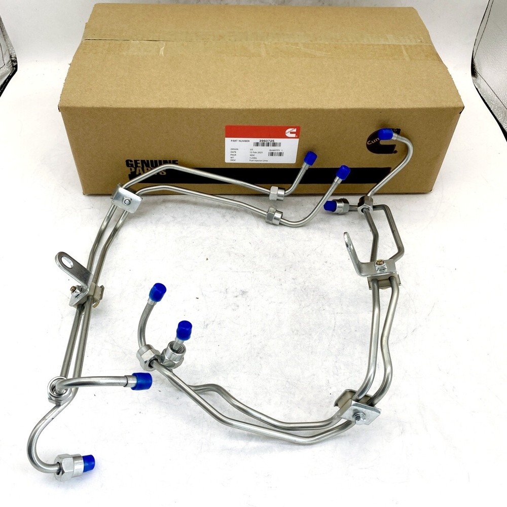 12mm VE Pump Diesel Fuel Injector Lines for 3.9L 4BT Cummins 3960725 3960726 – New Replacement