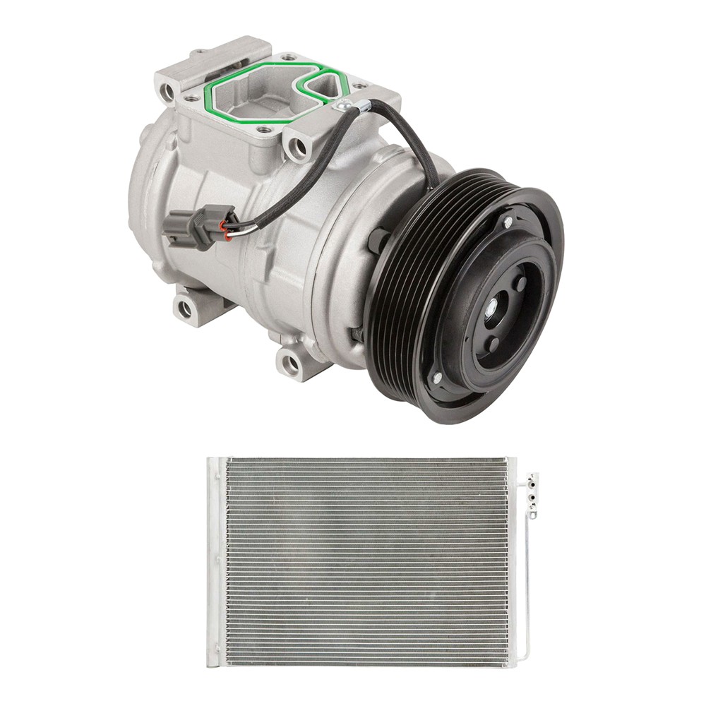 For Land Rover Range Rover 2003 2005 AC Compressor w/ A/C Condenser & Drier DAC