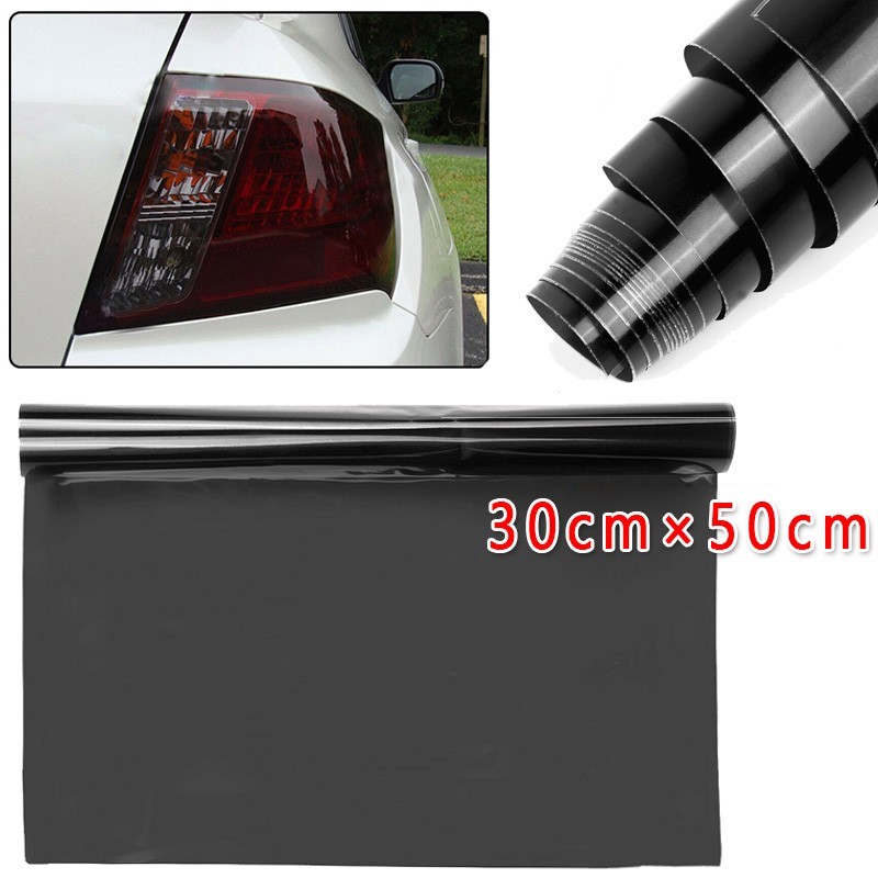 30x50cm Light Smoke Black Vinyl Tint Film for Car Headlights Tail Lights Wrap