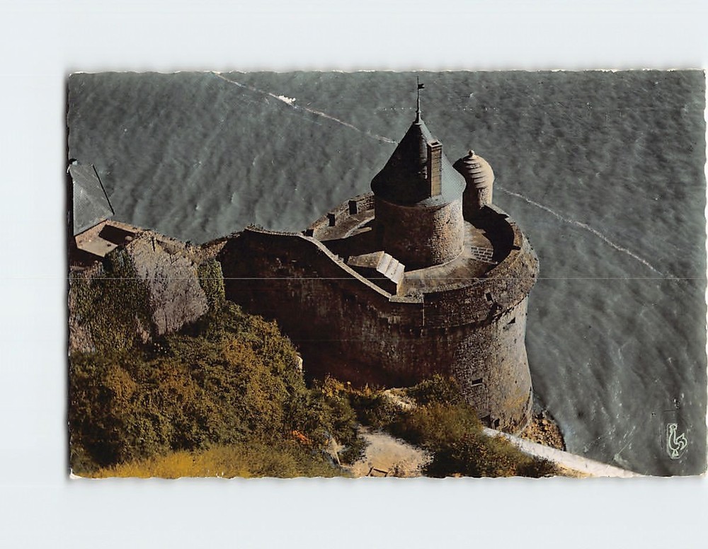 Postcard Aerial View Mont Saint-Michel Normandy France